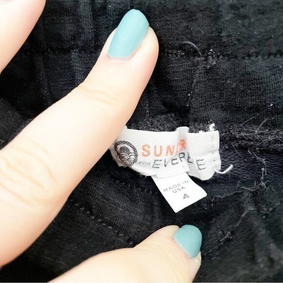 Sundry for Evereve Everyday Pocket Jogger Pants in Black Soft Knit Size 4 - Picture 3 of 7
